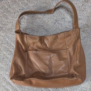 American Leather Tan Shoulder Bag
